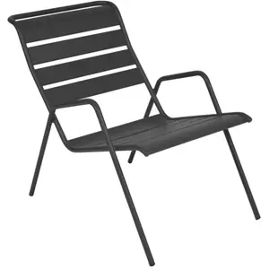 Fermob - Fauteuil empilable Monceau - Noir - Acier peint - Designer St... pas cher