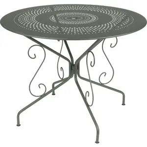 Table Ronde Ø96 cm Montmartre en Acier FERMOB  Métal pas cher