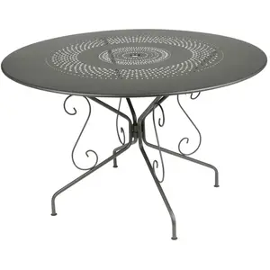 Table Ronde Ø117 cm Montmartre en Acier FERMOB Métal pas cher