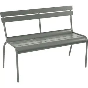 Banc avec dossier LUXEMBOURG - 48 romarin mat Fermob