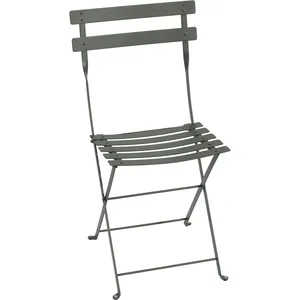 Fermob - Chaise pliante Bistro - Gris - Acier laqué - Designer Frédéric Sofia pas cher