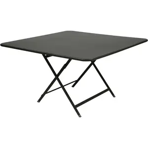 Table pliante CARACTÈRE - carré, 128 x 128 cm - 48 romarin mat Fermob pas cher