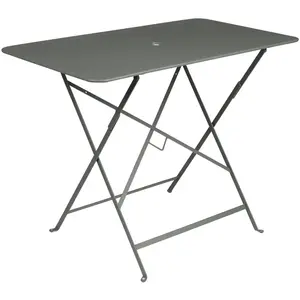 Table Rectangulaire Pliante 97 x 57 cm Bistro en Acier FERMOB Métal pas cher