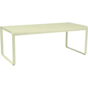 Table BELLEVIE - 196 x 92 cm - 65 vert tilleul Fermob pas cher