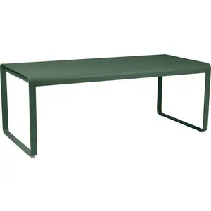 Table BELLEVIE - 196 x 92 cm - 02 vert cèdre Fermob pas cher