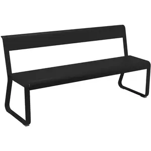 Banc avec dossier BELLEVIE - 42 réglisse FermobVendu parmade-in-design