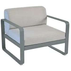 Fauteuil BELLEVIE - gris flanelle - 26 gris orage Fermob pas cher
