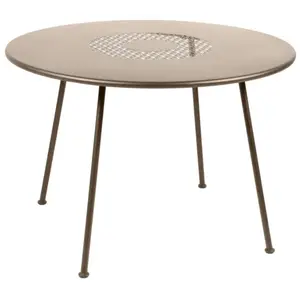 Table Ronde Ø110 cm Lorette en Acier FERMOB Métal pas cher