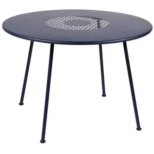 Table Ronde Ø110 cm Lorette en Acier FERMOB  Métal pas cher