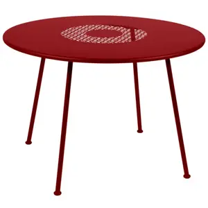 Table Ronde Ø110 cm Lorette en Acier FERMOB  Métal pas cher