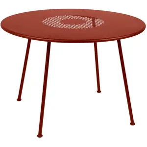 Table Ronde Ø110 cm Lorette en Acier FERMOB Métal pas cher