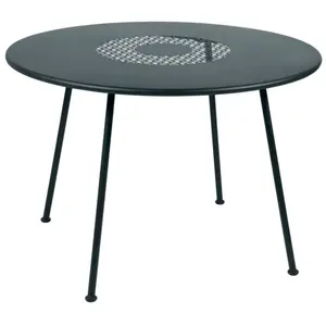 Table Ronde Ø110 cm Lorette en Acier FERMOB Métal pas cher