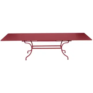 Table Rectangulaire à Rallonges 200/300 x 100 cm Romane en Acier FERMOB  Métal