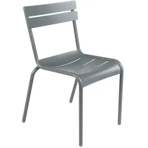 Fermob - Chaise empilable Luxembourg - Gris - Aluminium laqué - Design... pas cher