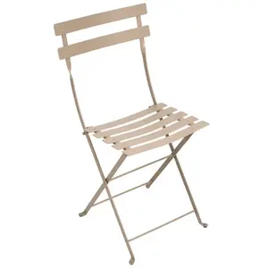 Fermob - Chaise pliante Bistro - Beige - Acier laqué - Designer Studio Fermob pas cher