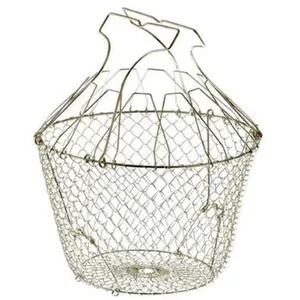 Comparateur de prix : COMBRICHON TELLIER - Panier à salade pliant fil inox Diamètre 22 cm*