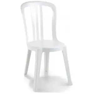 Chaise de jardin bistrot Grosfillex blancVendu parmanutan