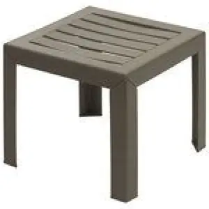 GROSFILLEX Table basse Miami 40x40cm taupe pas cher