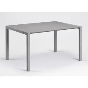 Table - GROSFILLEX - Eden 133 - Gris platinium - 133x87 - Aluminium et... pas cher