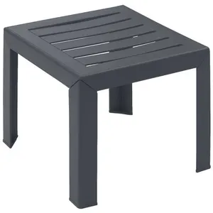 Table basse - GROSFILLEX - Miami - Anthracite - 40x40 - Résine pas cher