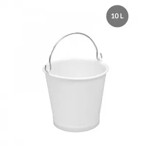 Gilac Seau 10 Litres Blanc avec Anse Inox pas cher