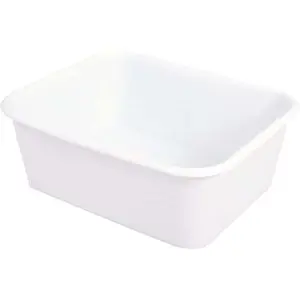 GILAC Baquet rectangulaire 30 L - blanc pas cher