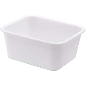 GILAC Baquet rectangulaire 10 L - blanc pas cher