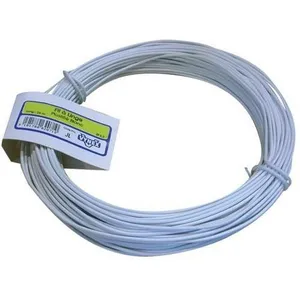 VYNEX Fil à linge en plastique - D: 2.2 mm - 25 m blanc pas cher