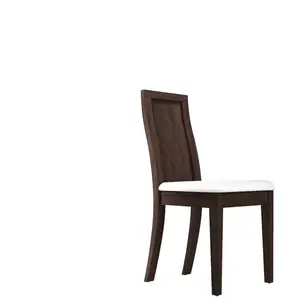 Chaise AROLLA coloris blanc/bois foncé pas cher