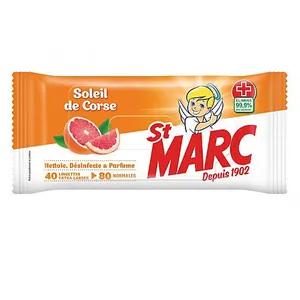St Marc Lingettes Antibactériennes Soleil de Corse x 80Vendu paramazon