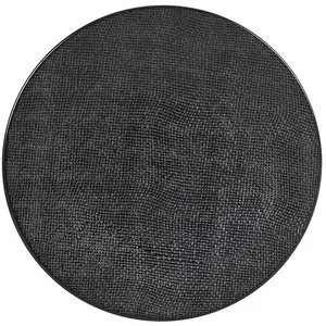 Comparateur de prix : Table passion Assiette Plate Vésuvio Noir 27 Cm (Lot De 6)