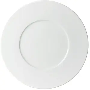 TREND' UP - ASSIETTE PLATE 27 CM PORCELAINE BLANCHE ZEN ( LOT DE 6 )