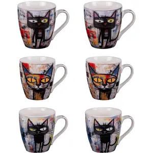 Comparateur de prix : Table passion Coffret De 6 Tasses Street Cat 23 Cl