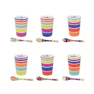 Coffret de 6 gobelets et ses cuillères Multico 15 cl Little marcel
