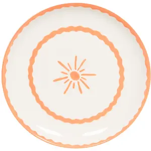 Table Passion - Assiette à dessert Tamara orange 20 cm (lot de 6)