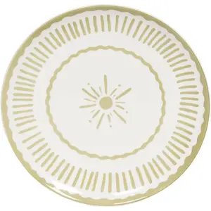 Table Passion - Assiette plate Tamara verte 27 cm (lot de 6)