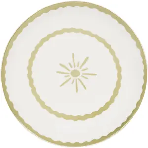 Table Passion - Assiette à dessert Tamara verte 20 cm (lot de 6)