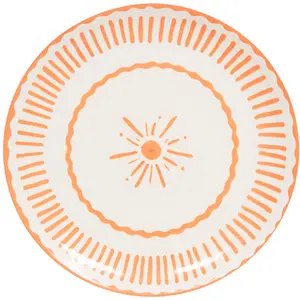 Table Passion - Assiette plate Tamara orange 27 cm (lot de 6)