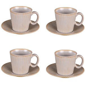 Comparateur de prix : Table passion Coffret De 4 Tasses À Café Avec Sous Tasses Liv