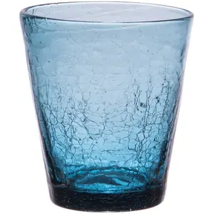 Table passion Gobelet Lussan Craquelé 27 Cl Bleu (Lot De 6)