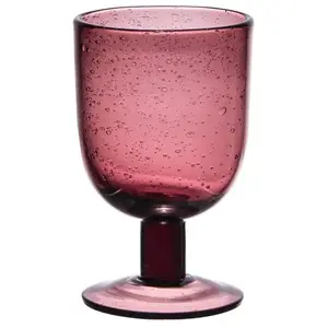 Table passion Verre À Pied 28 Cl Luberon Bullé Violet (Lot De 6)