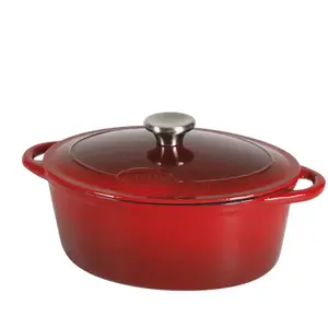 Comparateur de prix : SITRAM SITRASLOW Cocotte ovale en fonte émaillée - 4L - Ø27 cm
