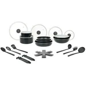 Sitram Batterie 26 pièces en aluminium FAMILY Tous feux dont InductionVendu parconforama