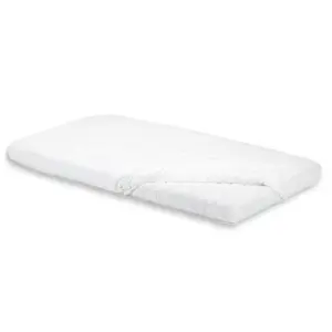 Atelier de Morphée Drap housse 100% coton 75x100 tapis de parc Blanc pas cher