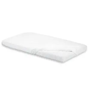 Atelier de Morphée Drap housse 100% coton 70x100 tapis de parc Blanc pas cher