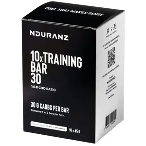 Comparateur de prix : Nduranz Boîte De Barres énergétiques Training 30 Chocolat Blanc Et Can...