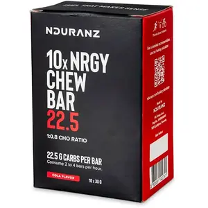 Nduranz Boîte De Barres énergétiques à Mâcher Nrgy Cola 22.5g 10 Unité...Vendu pardeporvillage