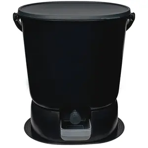 Composteur Bokashi en Plastique recyclé, noir, 15,3L +1Kg Activateur pas cher