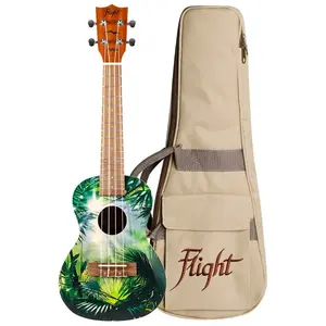 Comparateur de prix : Flight Art Series Auc-33 Jungle Ukulélé Concert Avec Housse