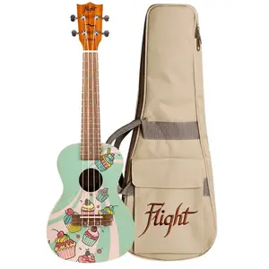 Comparateur de prix : Flight Art Series AUC-33 Cupcake ukulélé concert avec housse